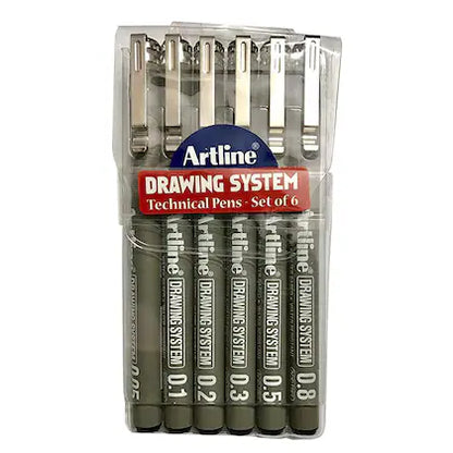 Artline Drawing System (Set of 6)