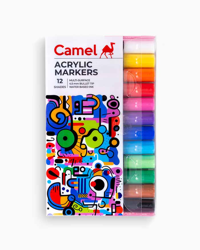Camel Acrylic Markers (Set of 12)