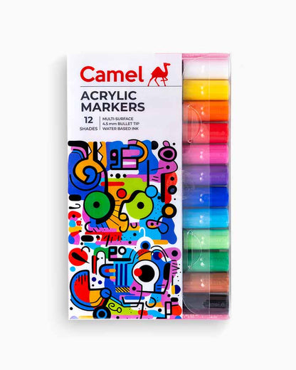 Camel Acrylic Markers (Set of 12)