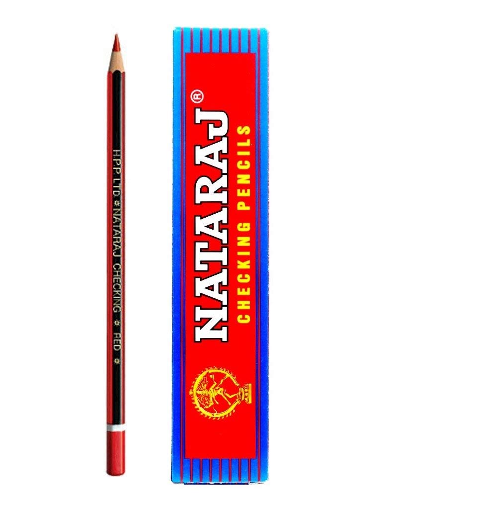 Nataraj CHECKING Red Pencil (Pack of 10)