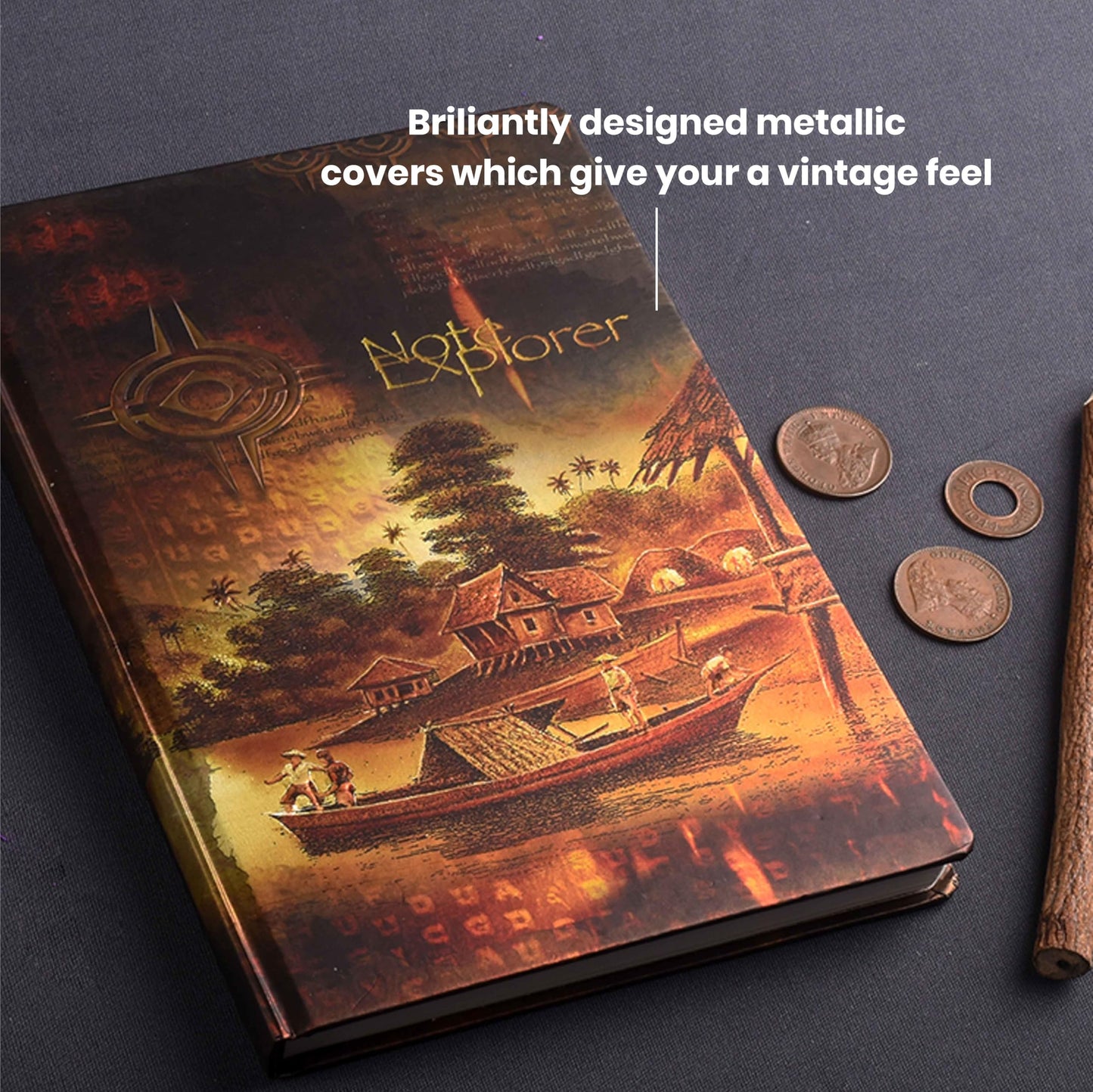 Scholar A6 Metallic Notebook (192Pg)