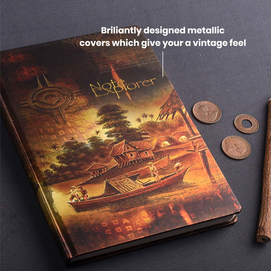 Scholar A6 Metallic Notebook (192Pg)
