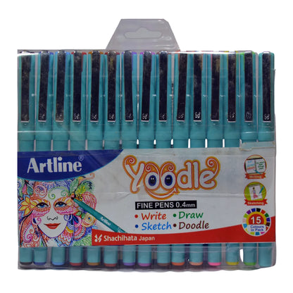 Artline YOODLE Fine Pen (Set of 15)