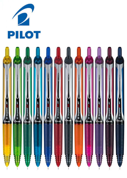 Pilot Hi-Tecpoint V5-RT Pen (Set of 12)