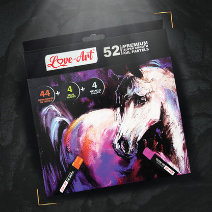 Artline Love-Art Premium Super Smooth Oil Pastels (52 Shades)