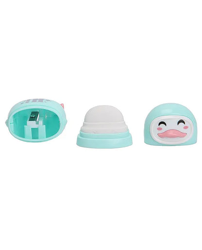 Skoodle Playful Penguin Eraser & Sharpener Combo Set