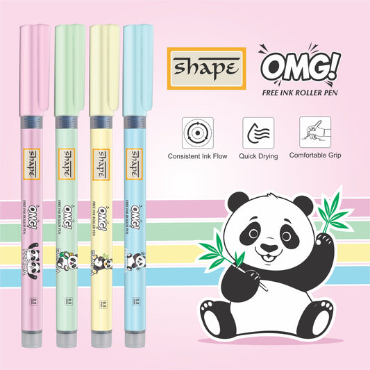 Shape OMG PANDA Roller Pen (Pack of 10)