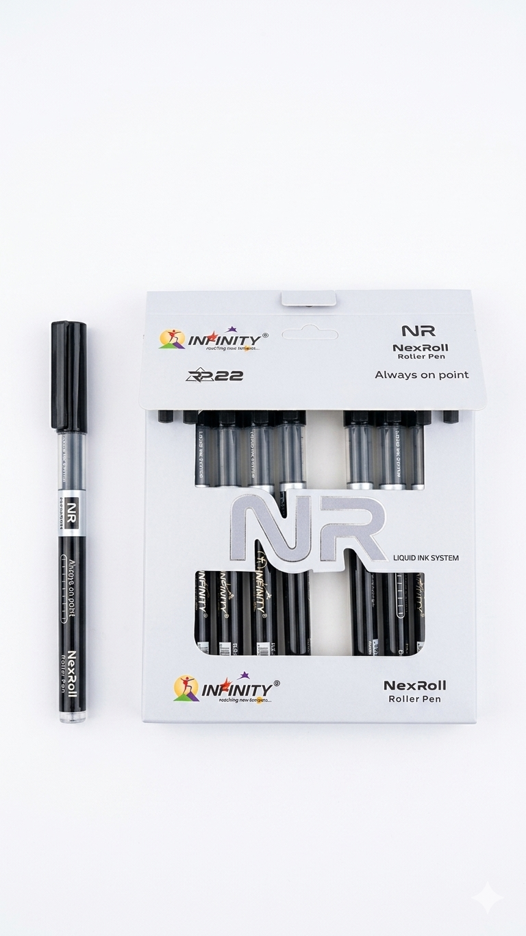 Infinity ROLLER Pen- Black (Pack of 10)