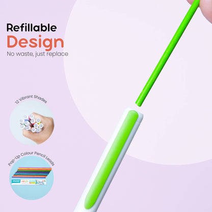 Hauser POP-UP Colour Pencil 12 Shades