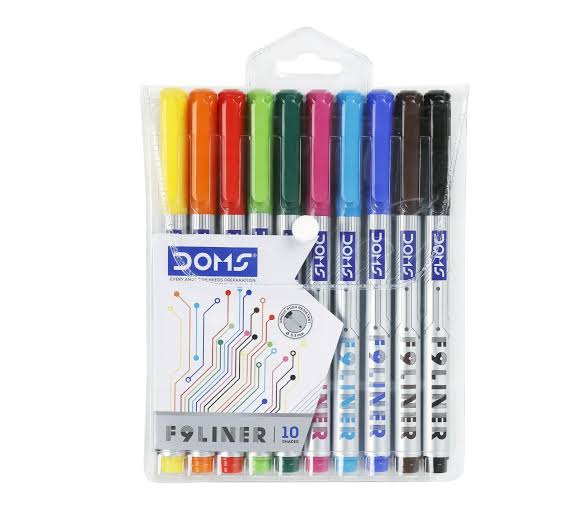 Doms F9 Liner Assorted Pen (10 Shades)