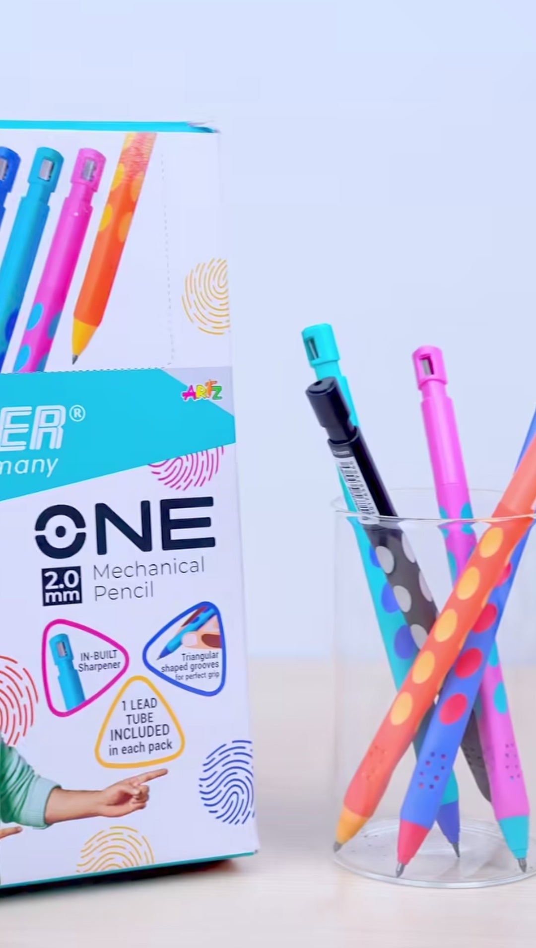 Hauser Artz ONE 2.0MM Mechanical Pencil (Pack of 5)