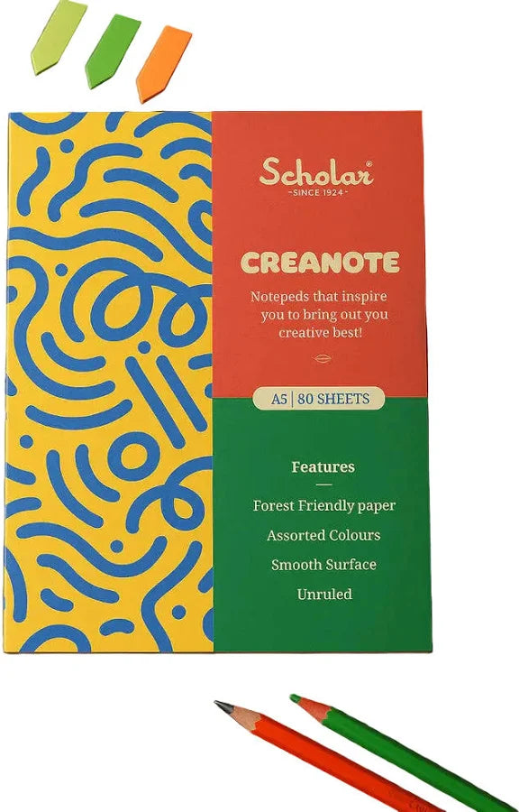 Scholar A5 Creanote Notepad (80 Sheets)