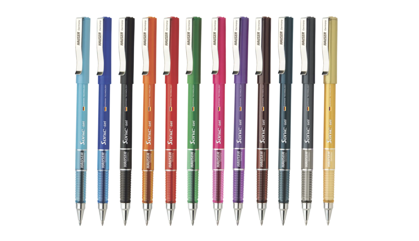 Hauser SONIC Gel Pen Assorted (Set of 12)
