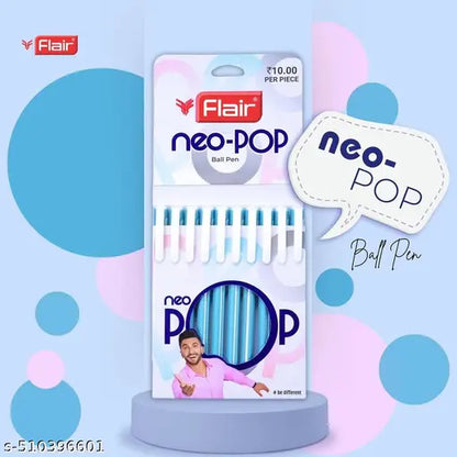 Flair NEO-POP Ball Pen (Pack of 10)