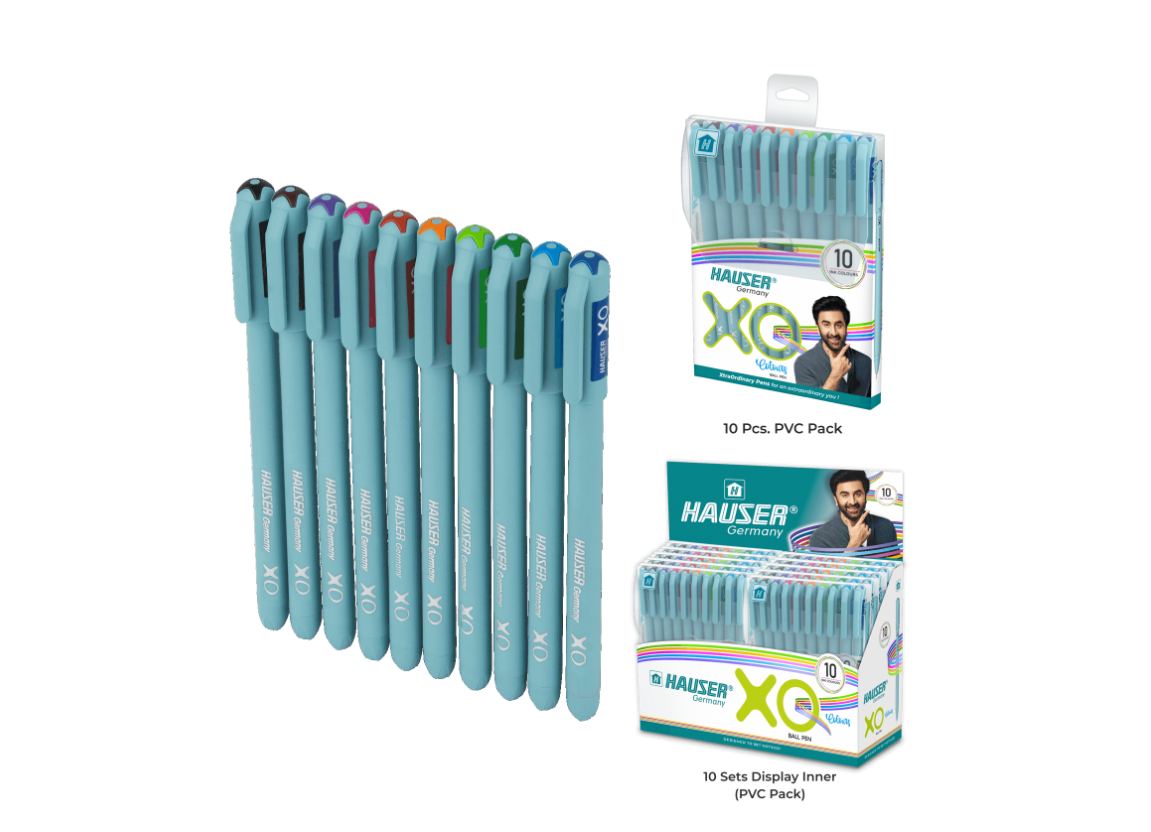 Hauser XO Ball Pen Assorted (Set of 10)