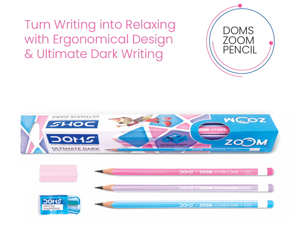 Doms ZOOM TRIANGLE Pencil (Pack of 10)